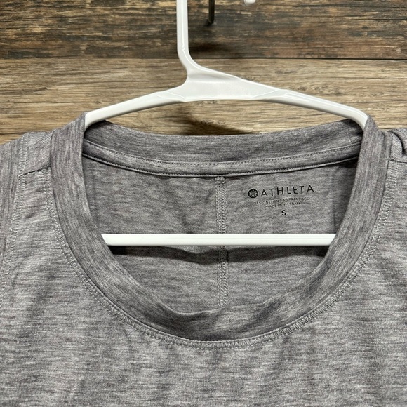 Athleta Gray Tank Top with Asymmetrical Hem and Scoop Neckline - Picture 3 of 3